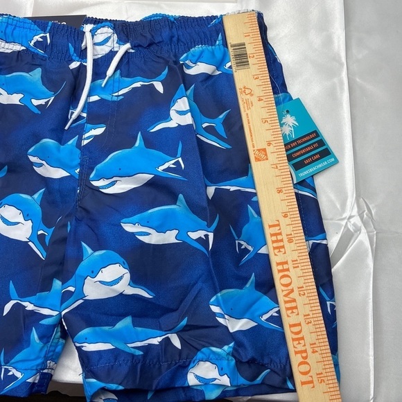 Trunks Surf & Swim Boys Shark Striped Print Swim Trunk Board Shorts Size XL NWT - Picture 7 of 15
